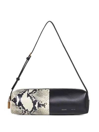 Khaite Python-print Adjustable Shoulder Bag In Multi