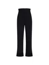 Khaite Rae Cropped Crepe Straight-leg Pants In Black