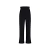 Khaite Rae Cropped Crepe Straight-leg Pants In Black