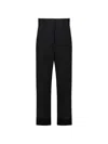 Khaite Rae Cropped Crepe Straight-leg Pants In Black