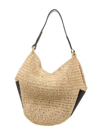Pre-owned Khaite Raffia Lotus Medium In Neutral