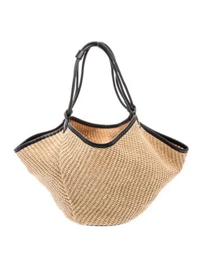 Pre-owned Khaite Raffia Lotus In Neutral