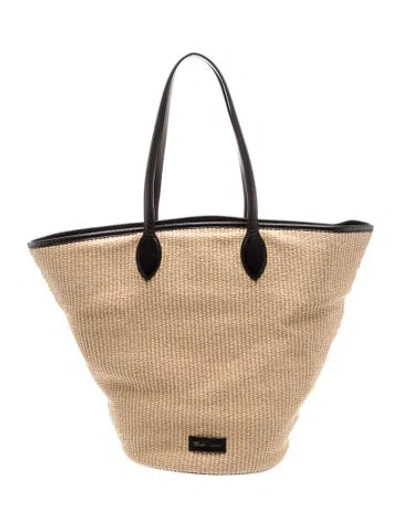 Pre-owned Khaite Raffia Osa Medium In Transparent