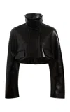 Khaite Rahm Cropped Plongé Leather Jacket