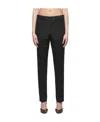 Khaite Rainer Slim Fit Trousers In Black