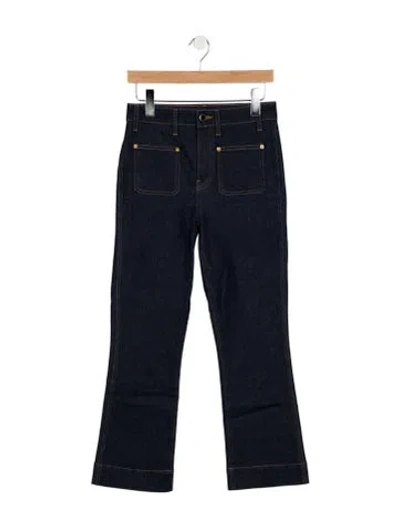 Pre-owned Khaite Raquel Flared Jeans In Blue