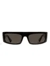 Khaite Rectangle-frame Sunglasses In Black