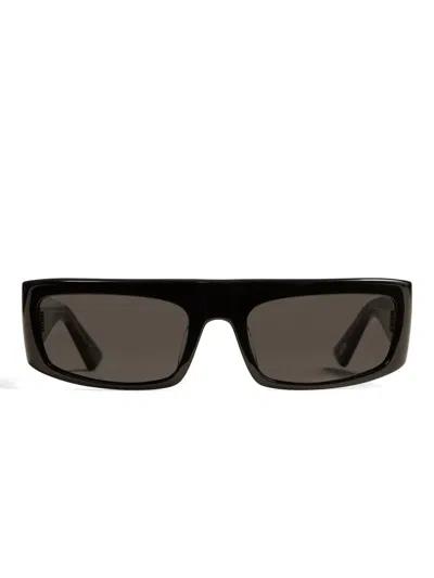 Khaite Rectangle-frame Sunglasses In Black