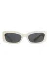 Khaite Rectangle-frame Sunglasses In Neutral