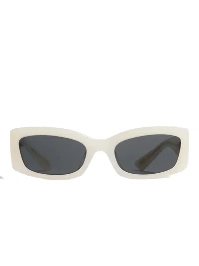 Khaite Rectangle-frame Sunglasses In Neutral