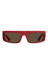 Khaite X Oliver Peoples 1979c Square-frame Acetate Sunglasses In Red