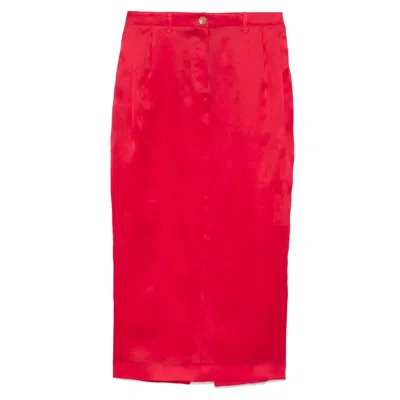 KHAITE RED SKIRTS