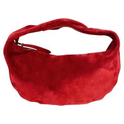 Pre-owned Khaite Red Suede Olivia Bag Rt $2200