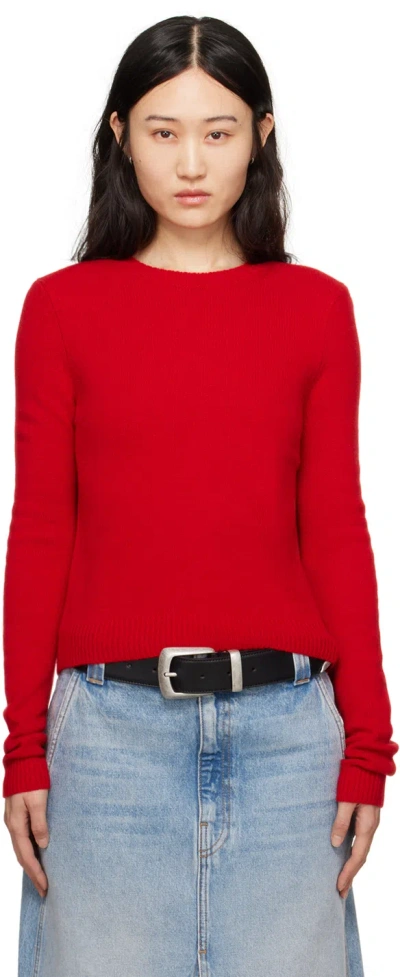 Khaite Red 'the Diletta' Sweater In Fire Red