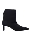 Khaite Refined Mini Ankle Boots With Sleek Blade Heel In Black