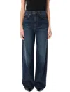 KHAITE KHAITE RELAXED-FIT BLUE DENIM BONNIE JEANS