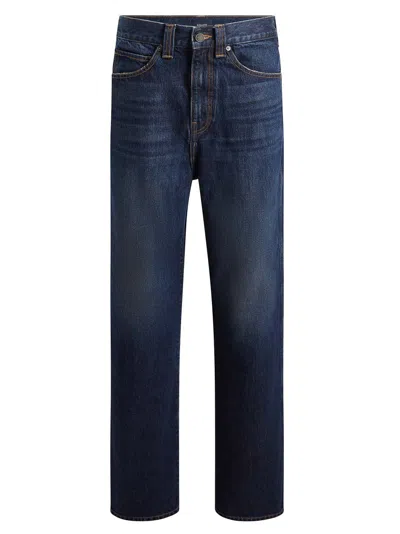 KHAITE KHAITE RELAXED-FIT COTTON DENIM JEANS IN RICH BLUE