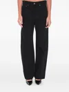 Khaite Bonnie Relaxed Fit Jeans In Black