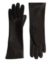 Khaite Remo Leather Gloves In Black