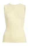 Khaite Renato Cotton Top In Black,white