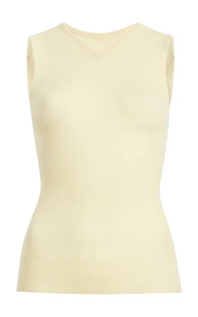 Khaite Renato Cotton Top In Black,white