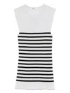 Khaite Renato Rib Merino Wool Blend Sleeveless Sweater In Neutrals
