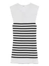 Khaite Renato Rib Merino Wool Blend Sleeveless Sweater In 中性色