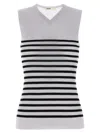 Khaite Renato Rib Merino Wool Blend Sleeveless Sweater
