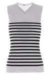 Khaite Renato Rib Merino Wool Blend Sleeveless Sweater