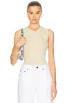 Khaite Sleeveless Top In Pollen
