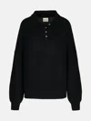 Khaite 'rene' Black Cashmere Blend Sweater In Black