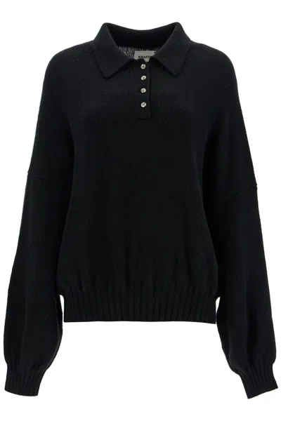 KHAITE RENE BLACK CASHMERE BLEND SWEATER