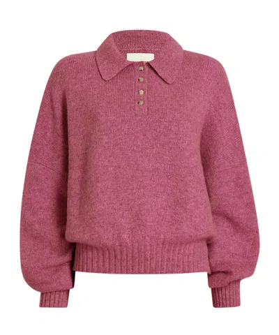 Khaite Rene Cashmere Sweater In Amaranth