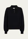 Khaite Black Wool Knitwear In Black
