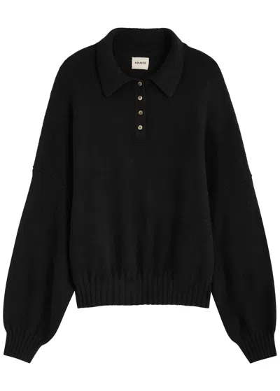 Khaite Rene Stretch-cashmere Jumper In Black