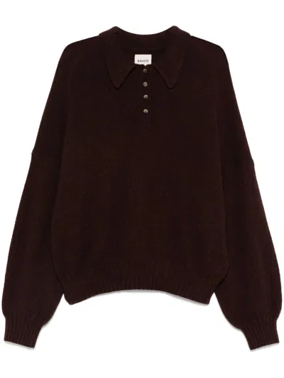 Khaite Rene Sweater In Brown