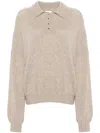 Khaite Jo Sweater In Cream Cashmere In Neutrals