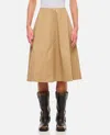 Khaite Renta A-line Skirt In Beige