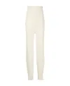 Khaite Rib Knitted Trousers In White