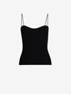 Khaite Ziggy Viscose Blend Tank Top In Ribbed Knit