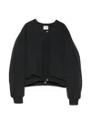 Khaite Press-stud Polyamide Bomber Jacket In Black