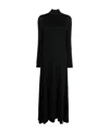 Khaite Richie Jersey Maxi Dress In Black