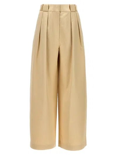 Khaite Women 'rico' Trousers In Cream