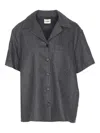 Khaite Womens Storm Riordan Camp-collar Stretch-wool And Cashmere Shirt In Multi