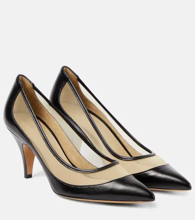 Khaite 75mm River Pony Hair Pumps In Black