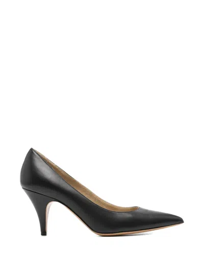 Pre-owned Khaite River Leather Pumps In Black