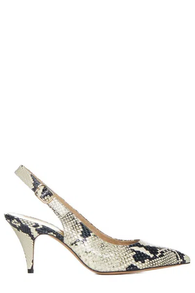 KHAITE RIVER PYTHON PRINTED PUMPS