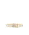 Khaite Rivet Belt In White