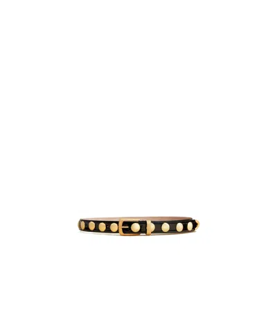 Khaite Rivet Decorative Belt In Black