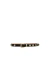 Khaite Rivet Needle Buckle Belt In Black